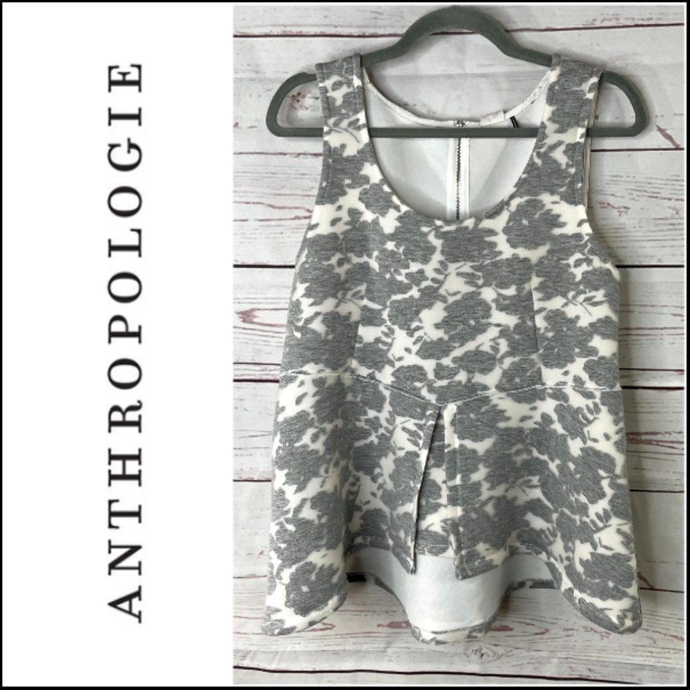 Anthropologie Akemi + Kin Floral Peplum Top